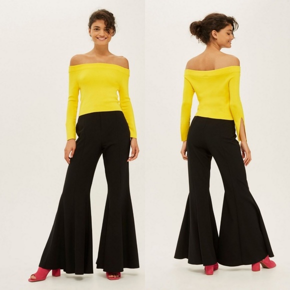 extreme flare trousers